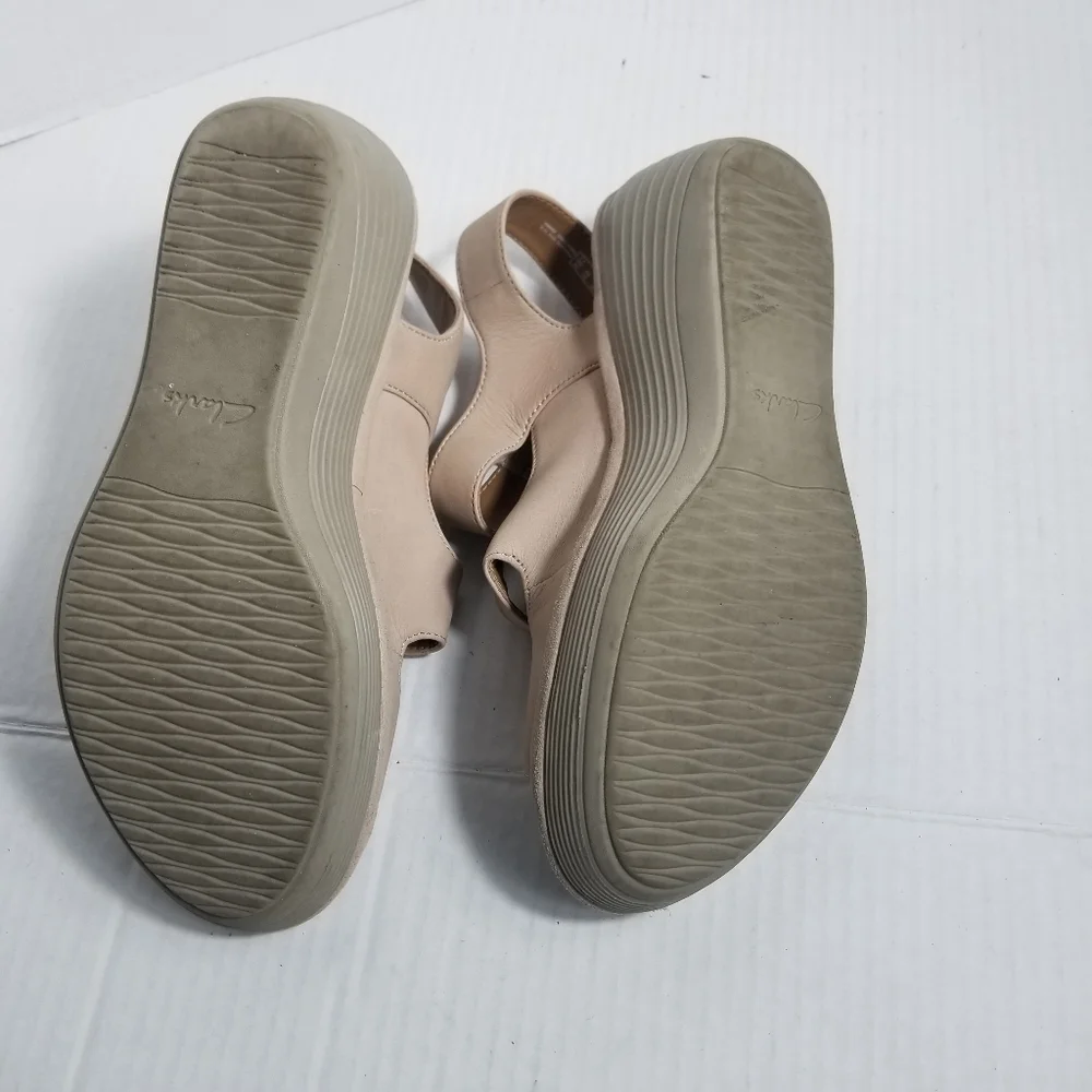 CLARKS COLLECTION SOFT CUSHION WEDGE SHOES SIZE 9